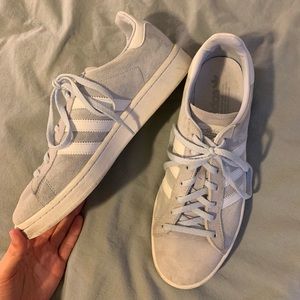 Light blue adidas campus shoes good condition